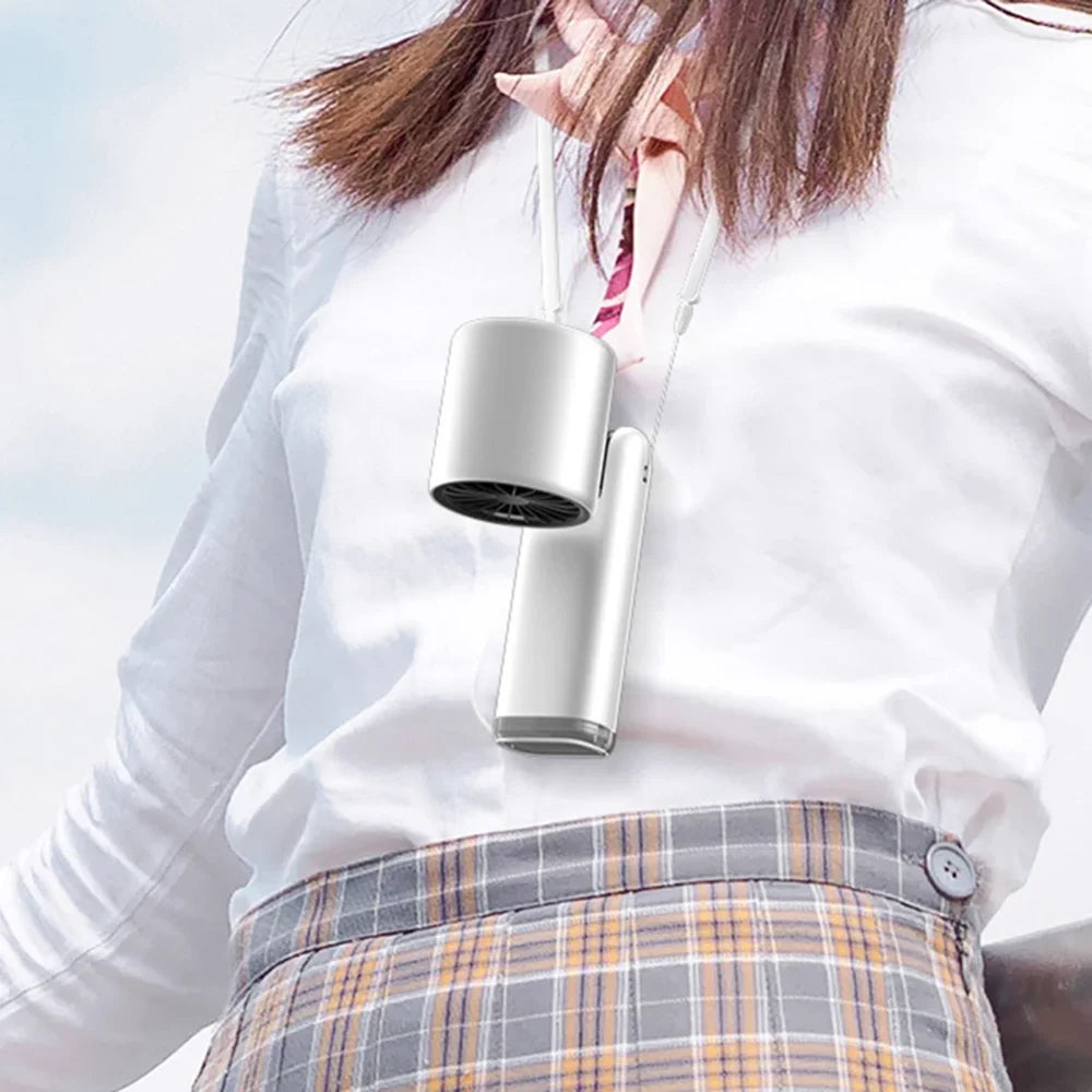 Chilled Ice Sensation Cold Fan Super Mini Turbo Speed Fan USB Powered Digital Display for Outdoor Camping Office Dorm